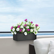 Balcony Rattan Long Flower Pot