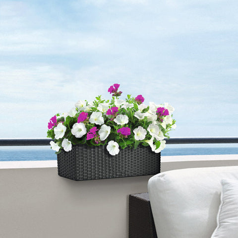 Balcony Rattan Long Flower Pot