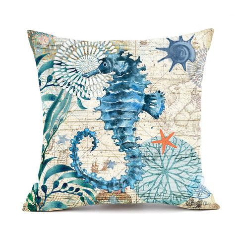 Cushion Covers Sea Turtle Printed Throw Pillow